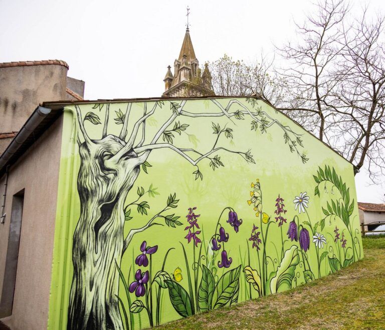 Fresque murale verte et fleurie (Budget Participatif 2022)