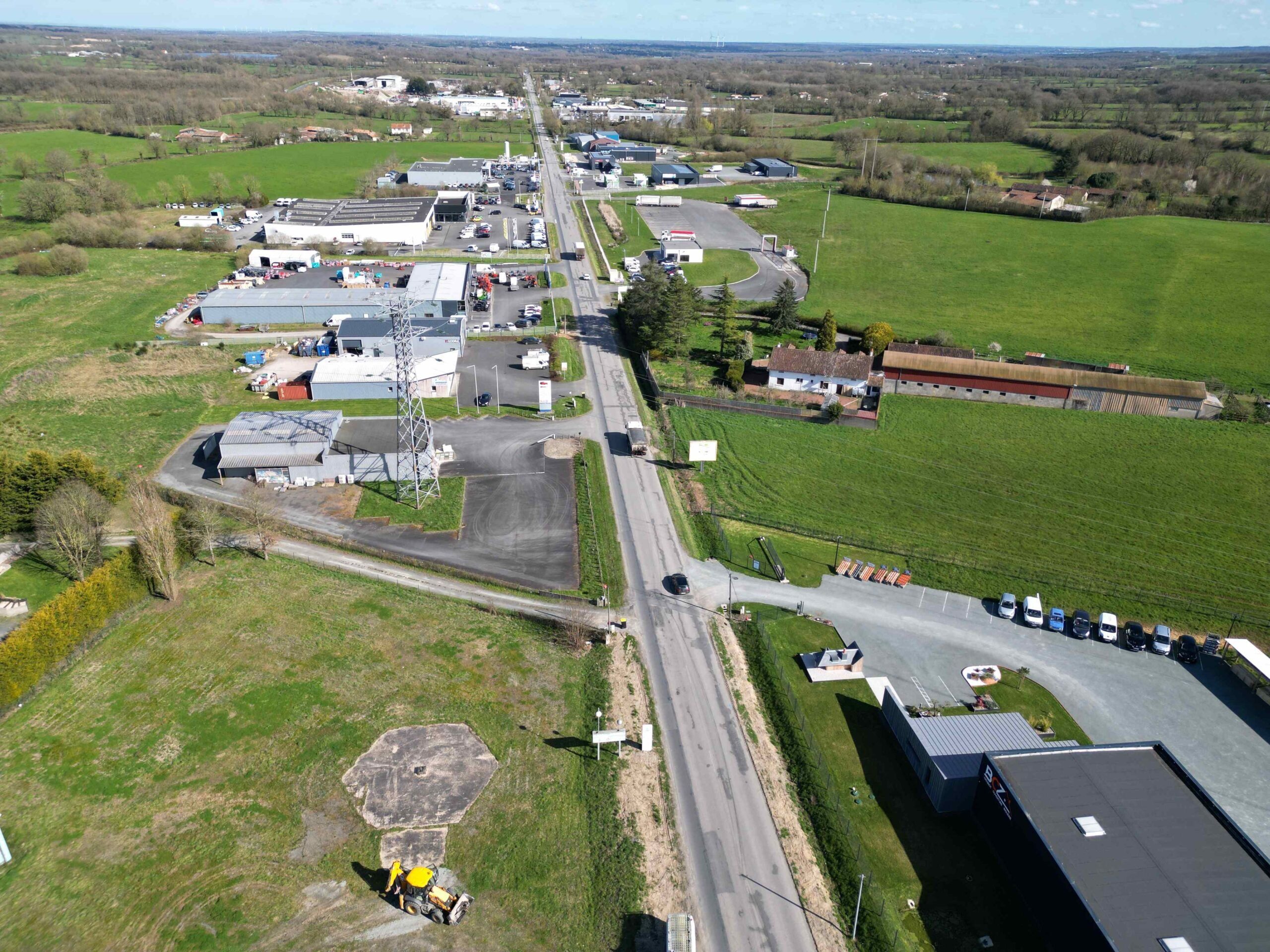 Vue aérienne de la Zone d'activité du Boulevard de Poitiers