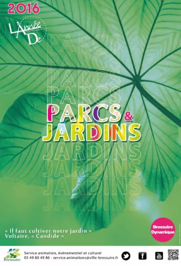 Affiche de l'Année des Parcs et Jardins (2016)