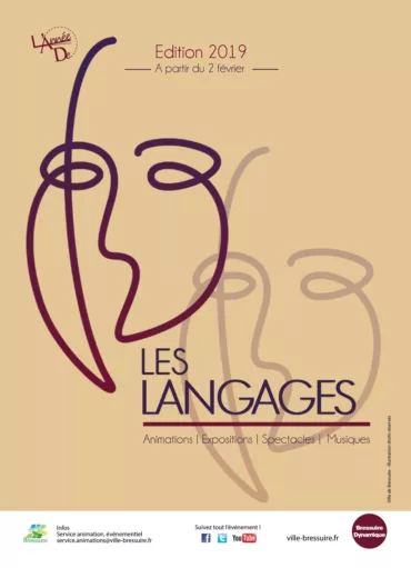 Affiche de l'Année des Langages (2019)