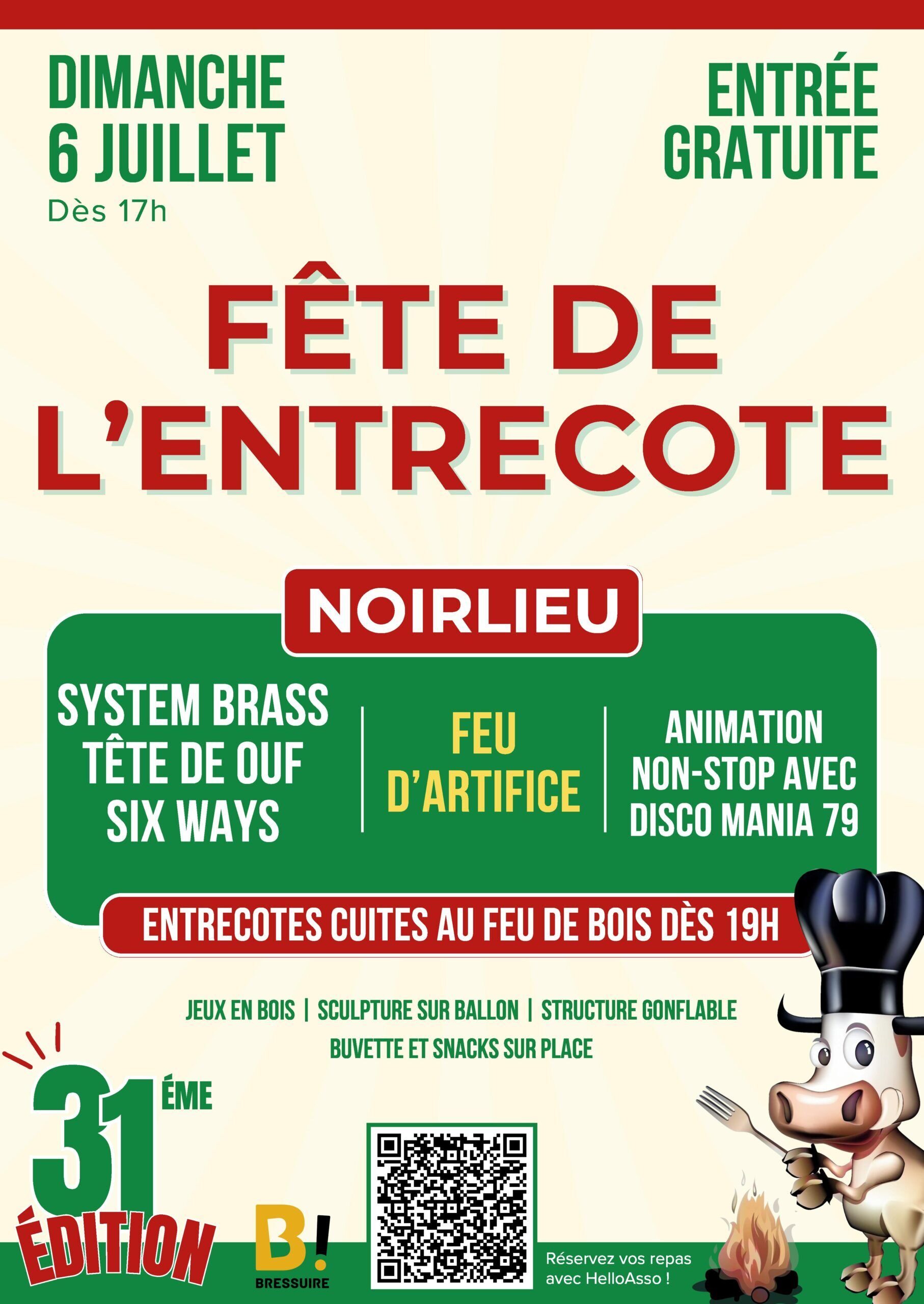 Affiche de la fête de l'entrecôte 2025