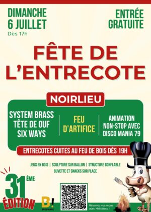 Affiche de la fête de l'entrecôte 2025