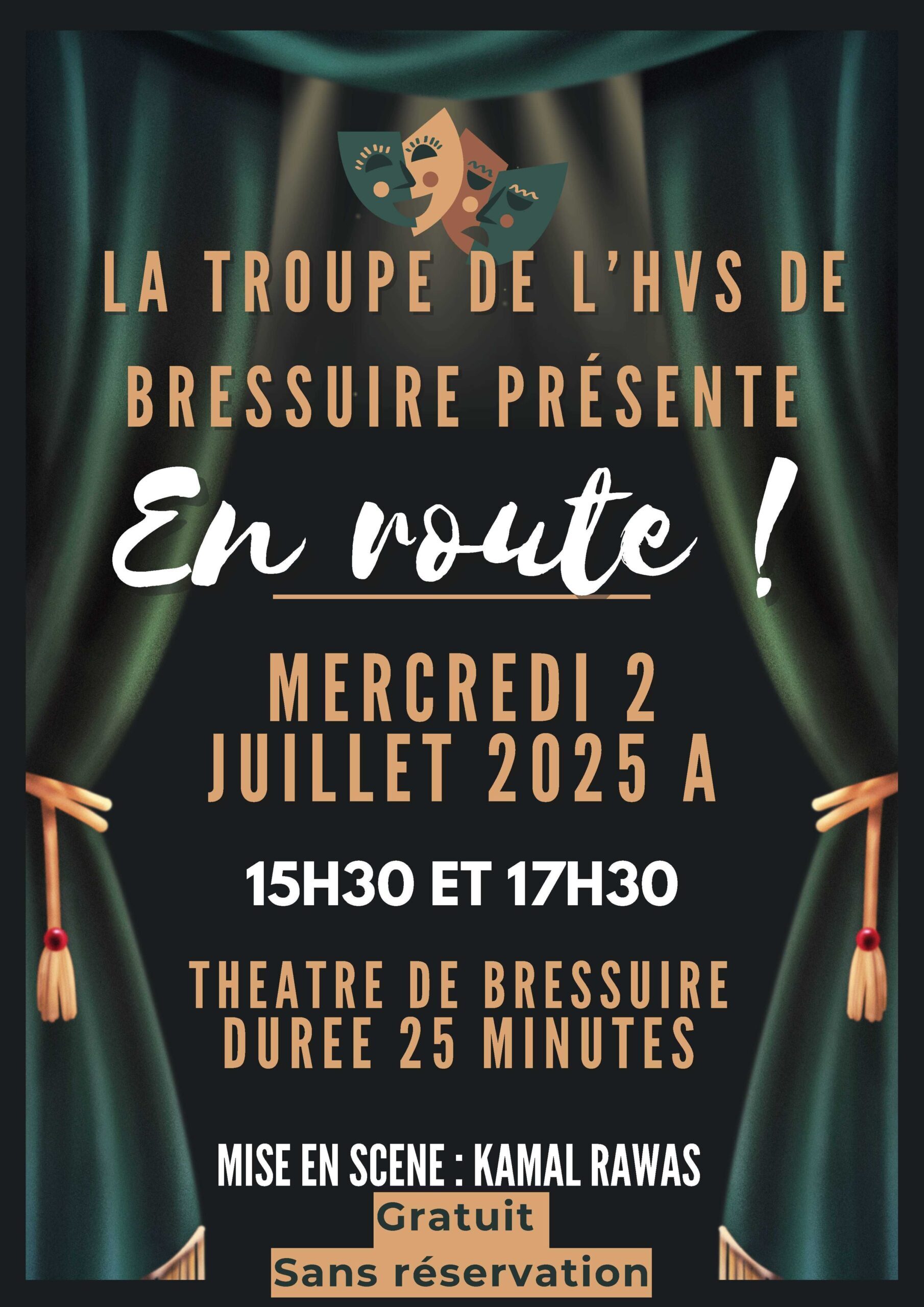 Affiche troupe de théâtre de l'HVS