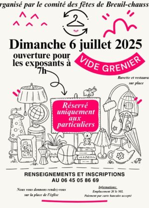 Affiche Vide grenier de Breuil-Chaussée