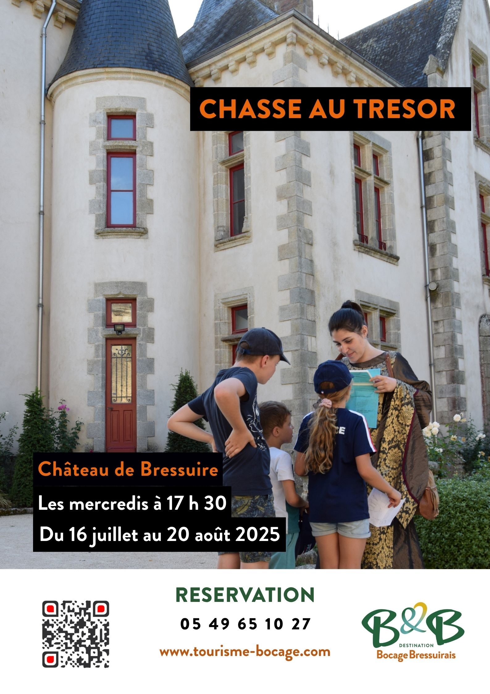 Affiche chasse au trésor de l'office de tourisme