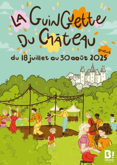 Affiche guinguette du château