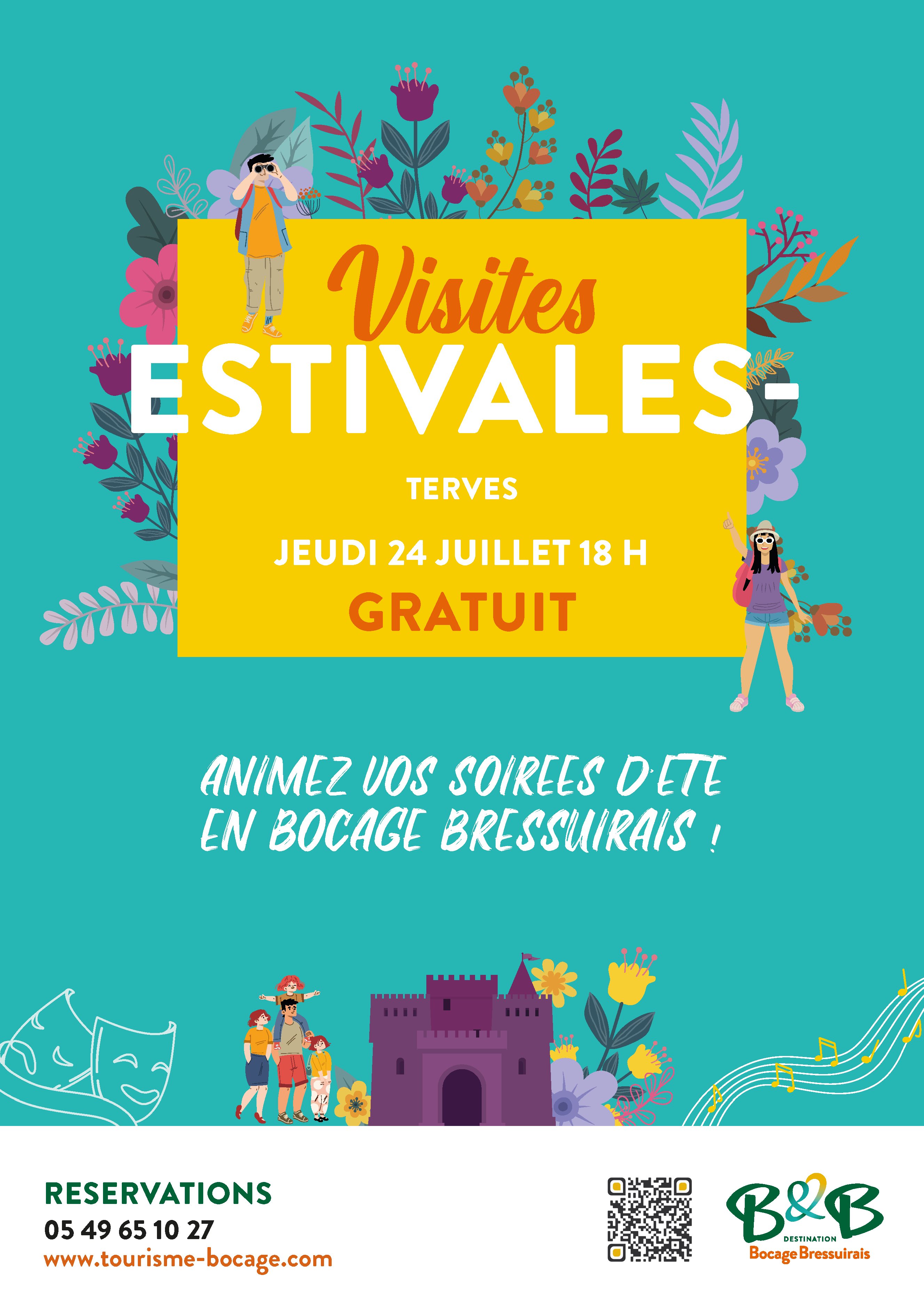 Affiches des visites estivales - Terves