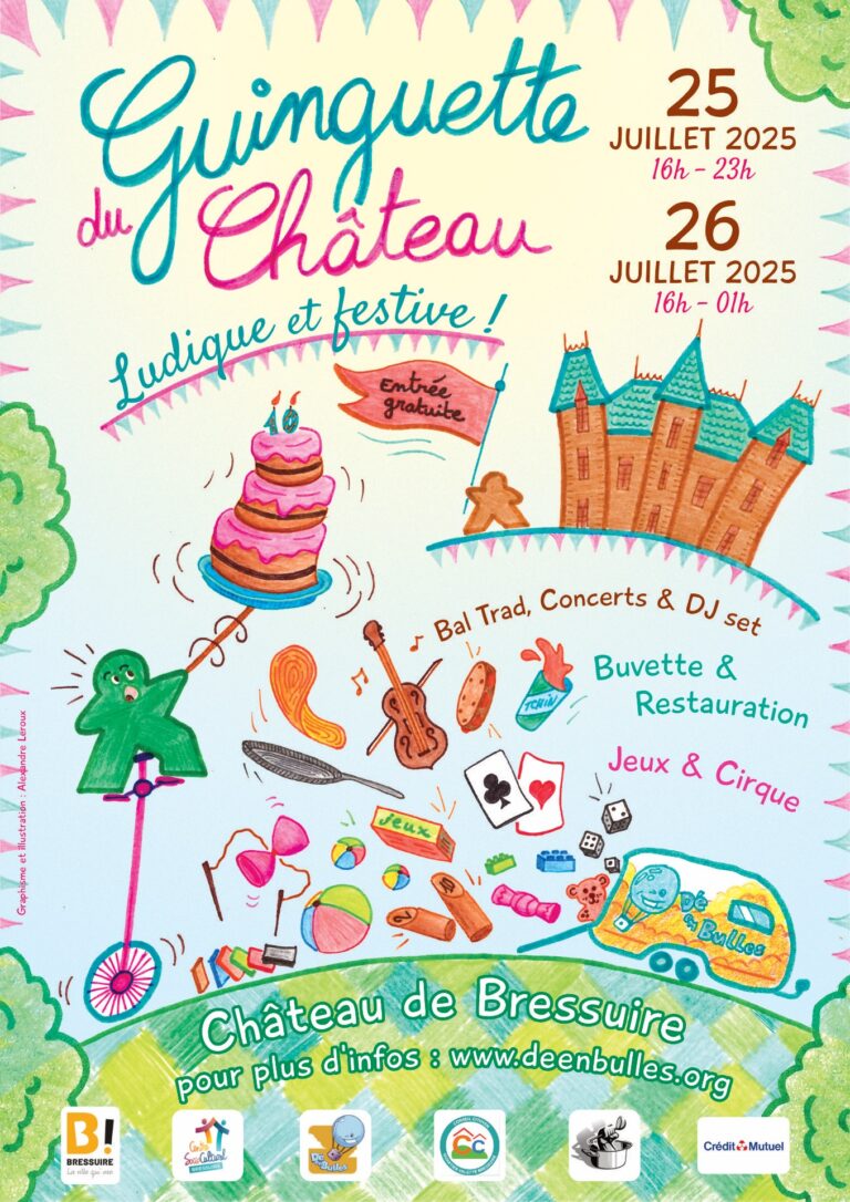 Affiche guinguette ludique