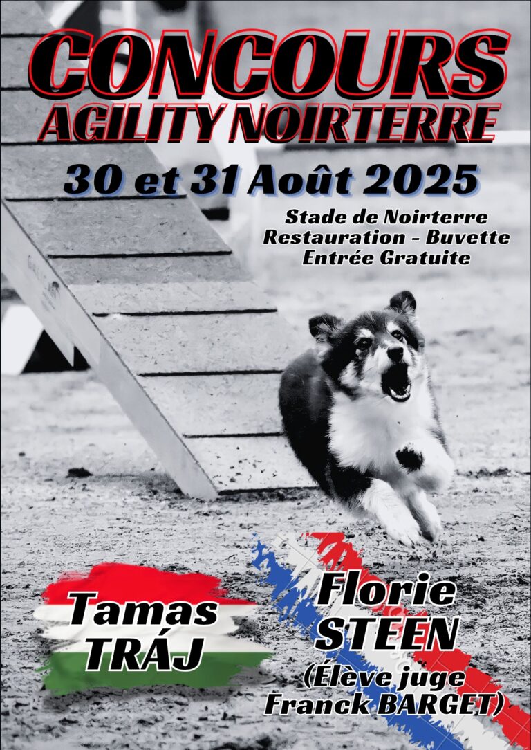 Affiche concours agility Noirterre