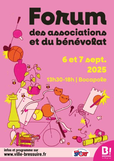 Affiche du Forum des Associations et du Bénévolat (2025)