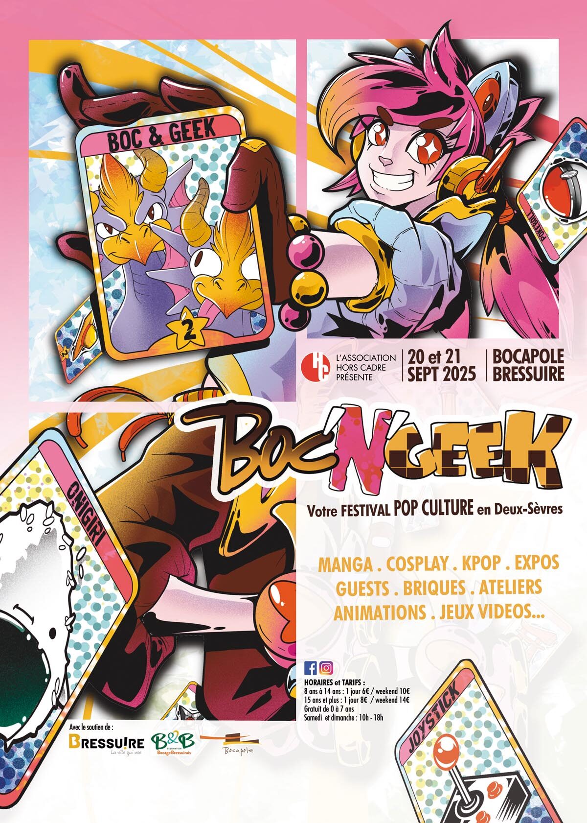 Affiche festival Boc'N'Geek