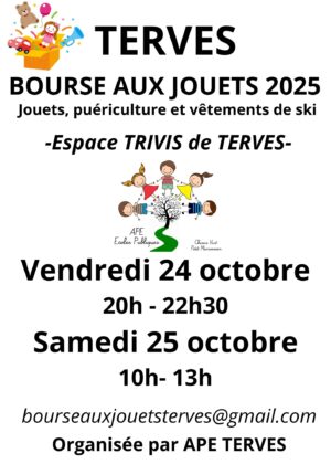 Affiche Bourse aux jouets APE Terves