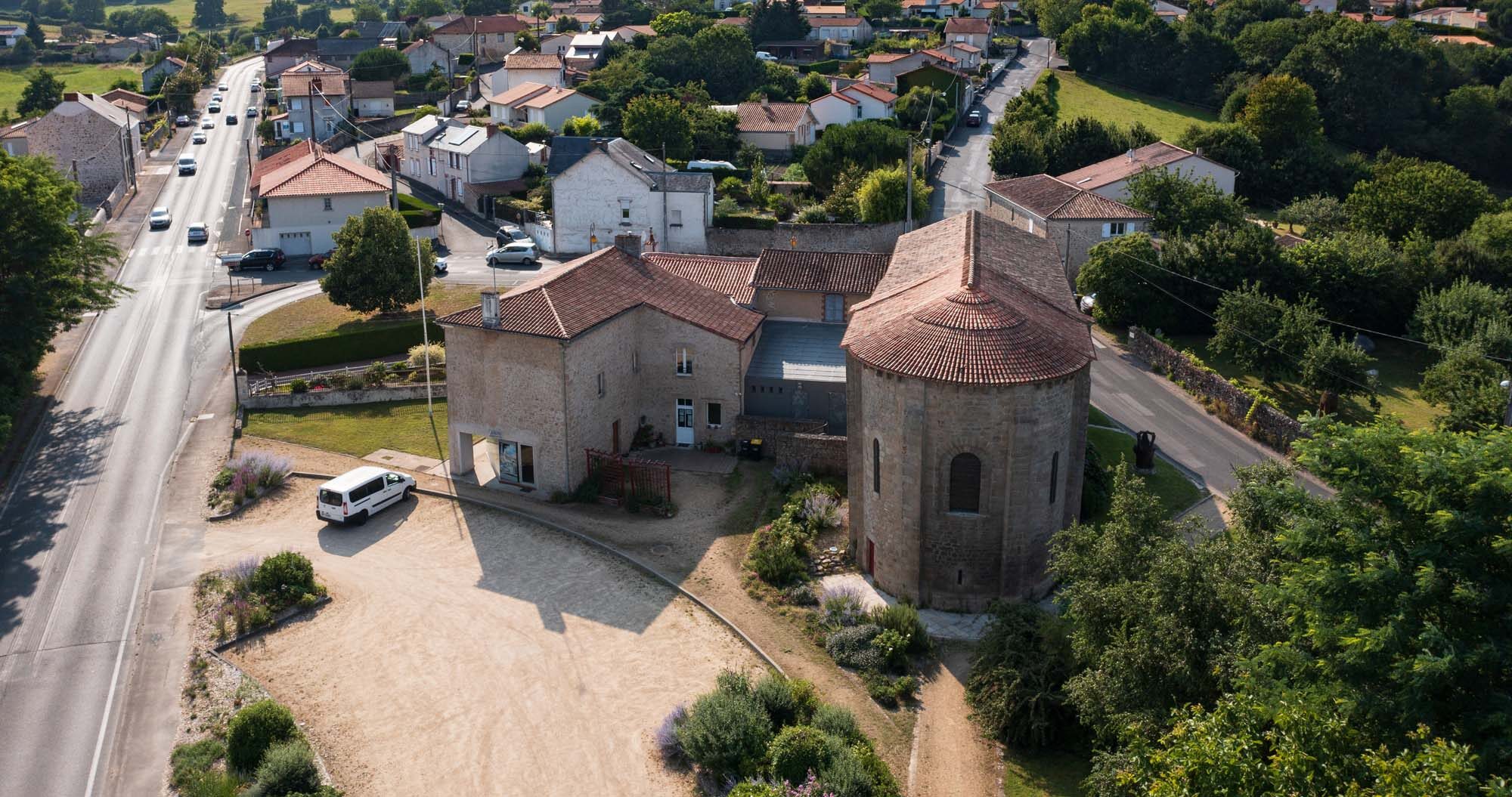 Chapelle Saint Cyprien - Vue aérienne