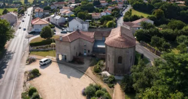 Chapelle Saint Cyprien - Vue aérienne