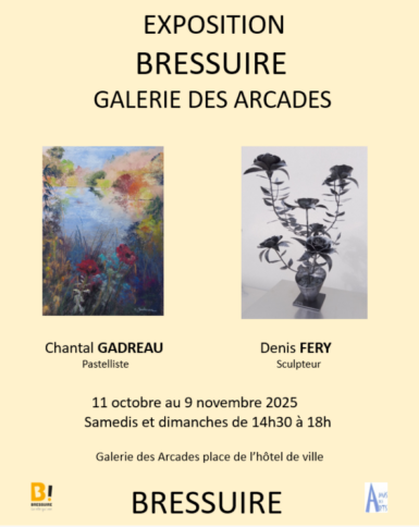 Affiche exposition galerie des arcades GADREAU FERY
