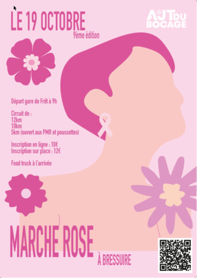 Affiche marche rose