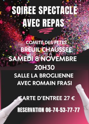 Affiche cabaret Breuil Chaussée