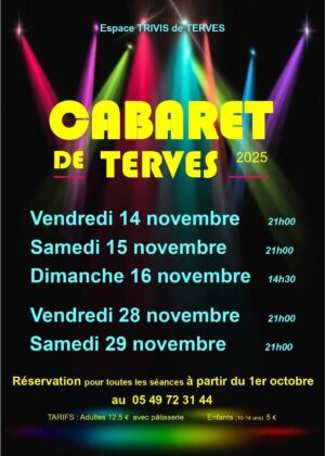 Affiche cabaret de Terves