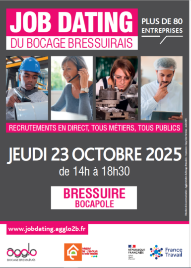 Affiche job dating Agglo2B