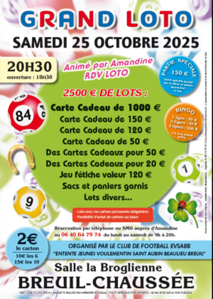 Affiche loto EVSABB