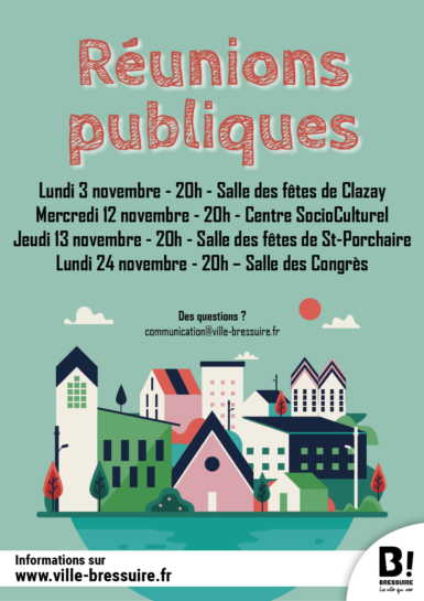 Affiche réunions publiques