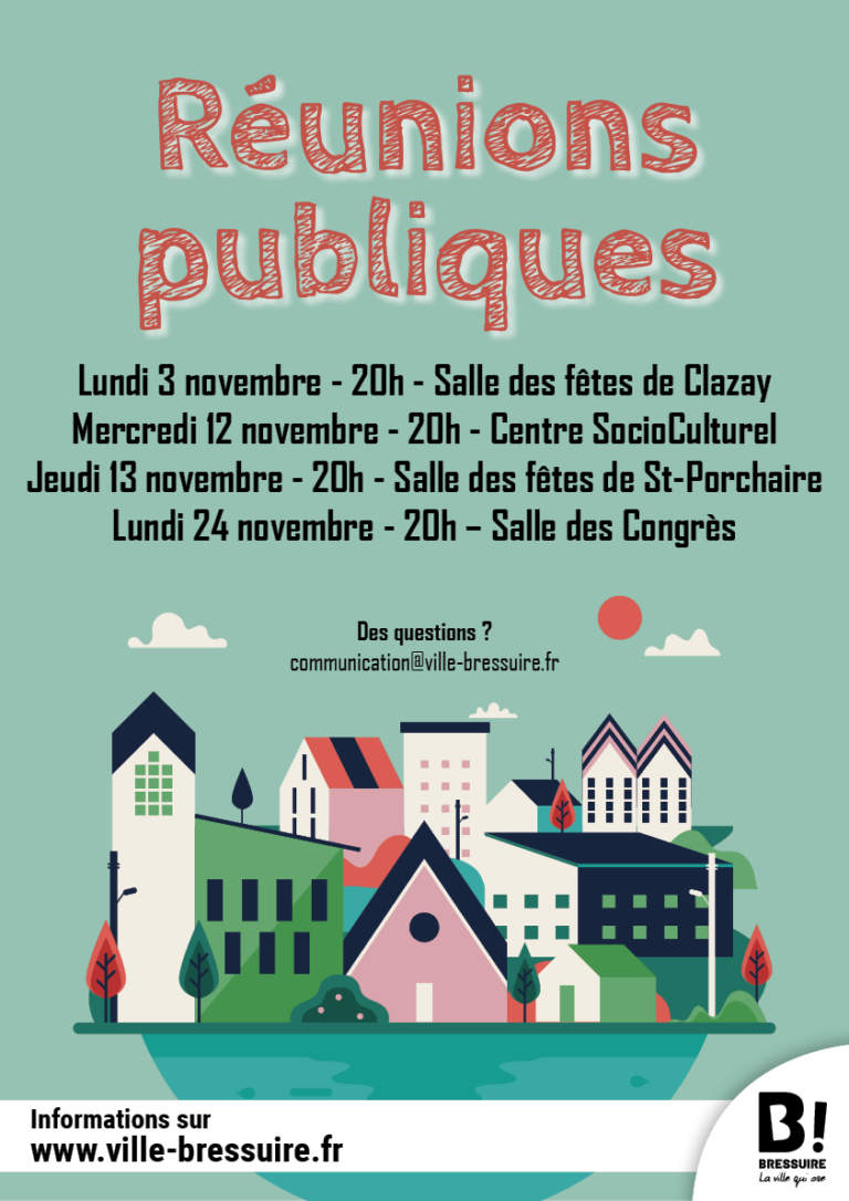 Affiche réunions publiques