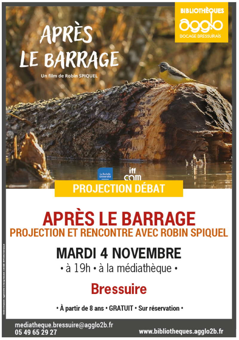 Affiche projection après le barrage