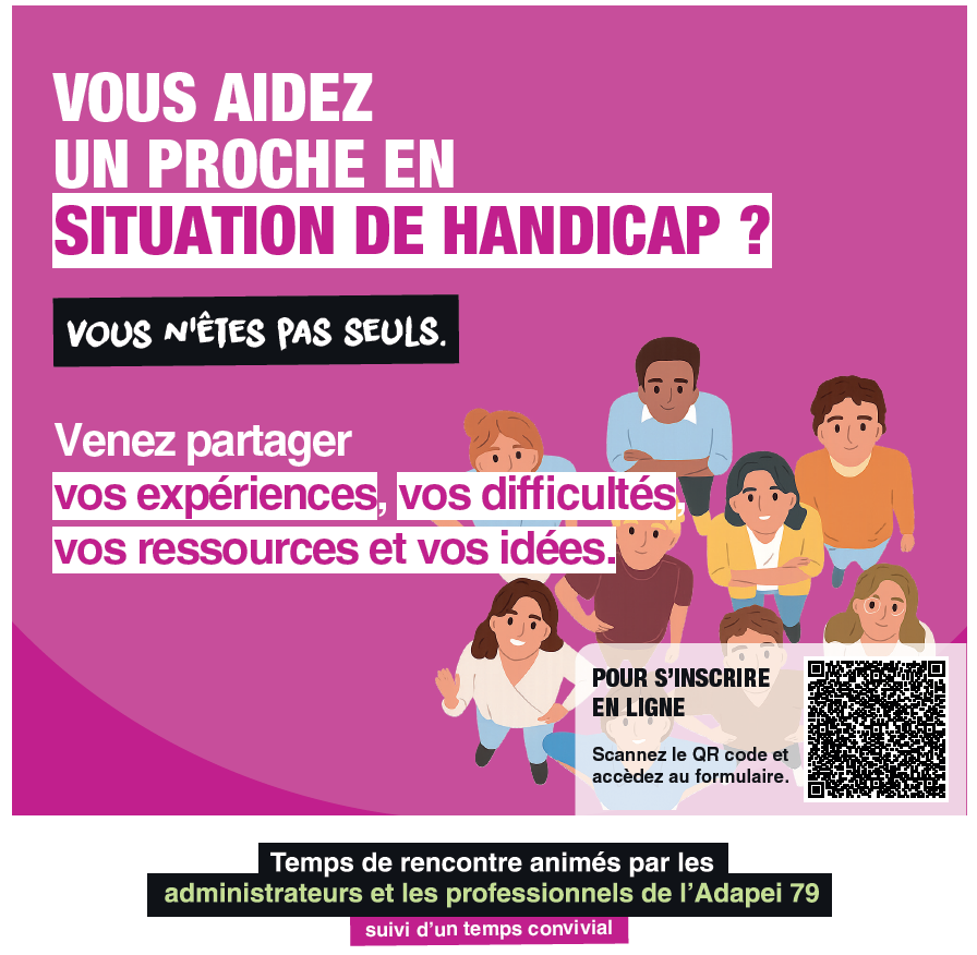 Affiche temps de rencontre ADAPEI79