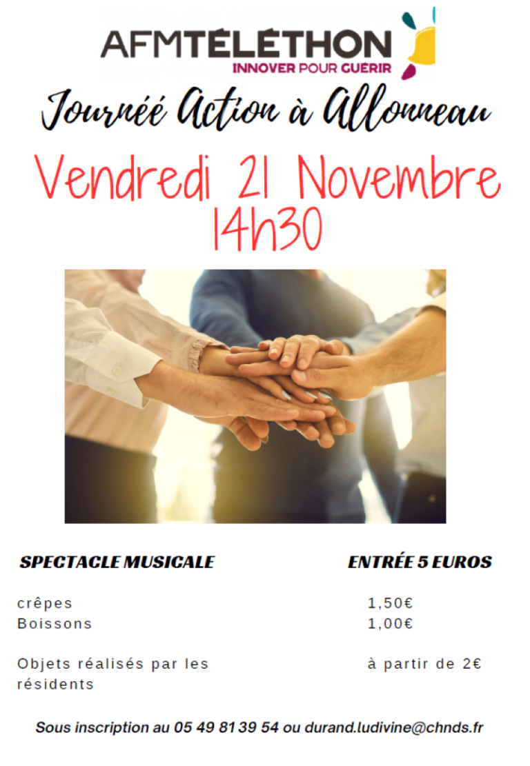 Affiche téléthon Allonneau