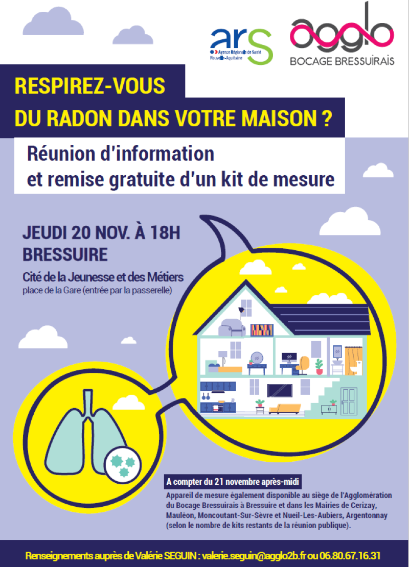 Affiche réunion radon