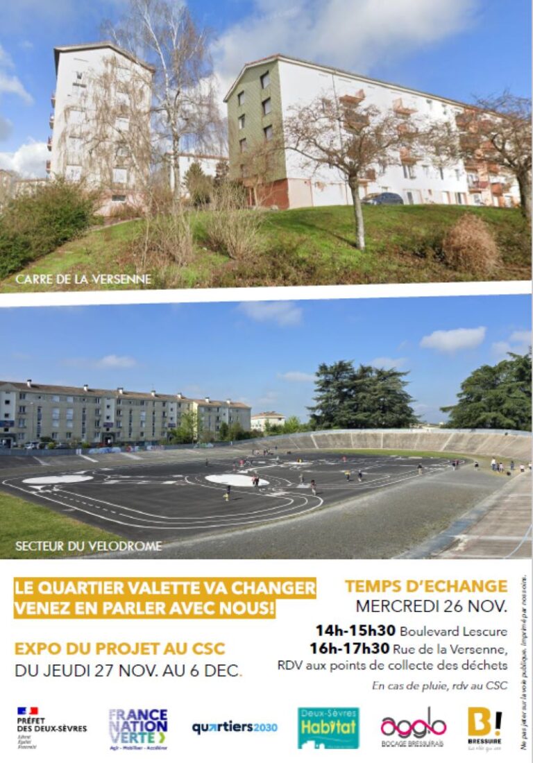 Affiche temps d'échange quartier Valette