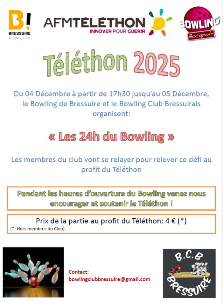 Affiche 24 heures du bowling