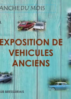Affiche exposition de véhicules anciens