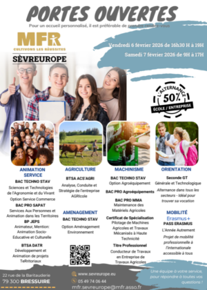 Affiche porte ouverte MFR Sèvreurope