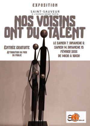 affiche de l'exposition nos voisins ont du talent