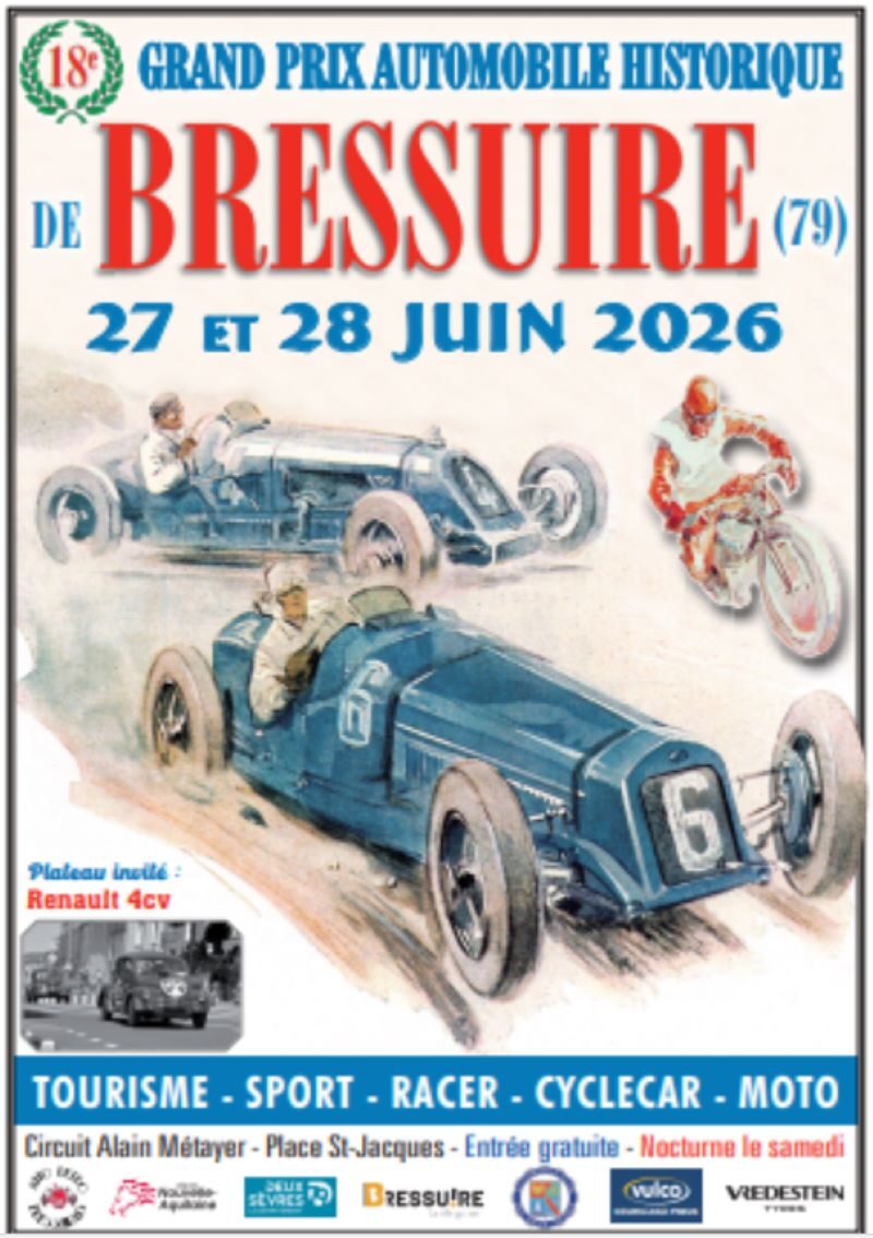 Affiche grand prix automobile historique