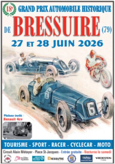 Affiche grand prix automobile historique