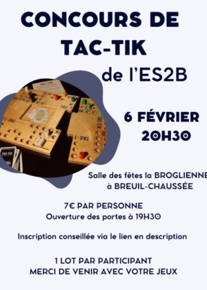 Affiche concours de tac-tik