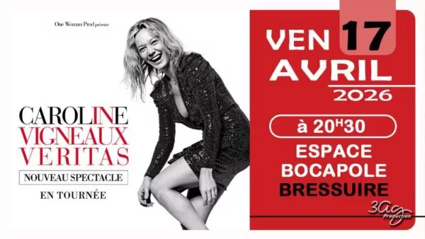 Affiche spectacle Caroline Vigneaux