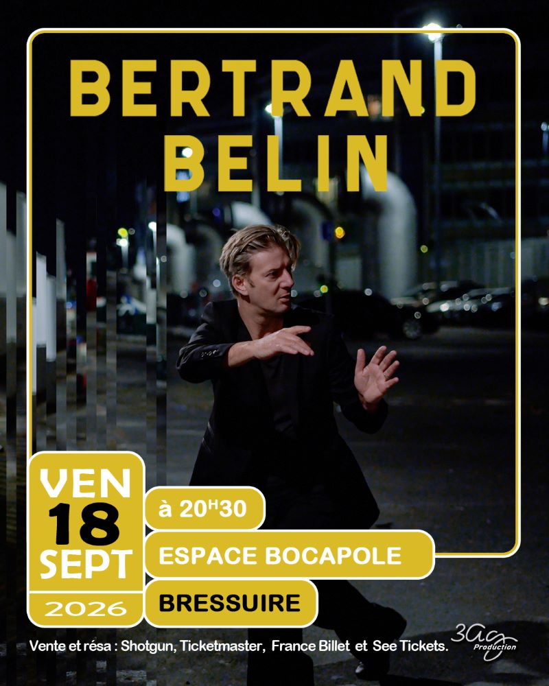 Affiche concert Bertrand Belin