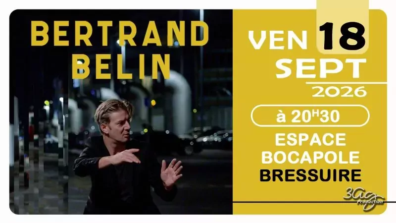 Affiche concert Bertrand Belin