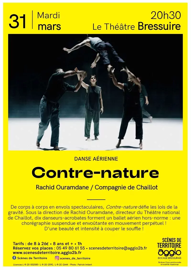 Affiche spectacle de danse contre-nature