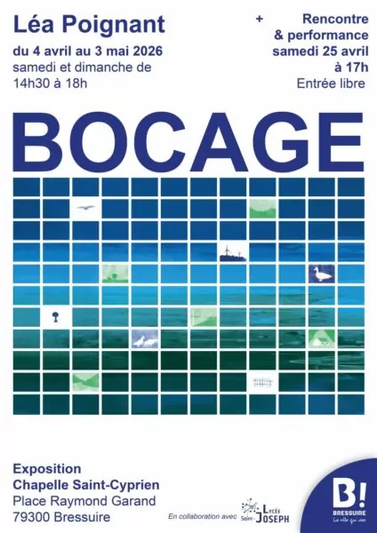 Affiche exposition léa poignant