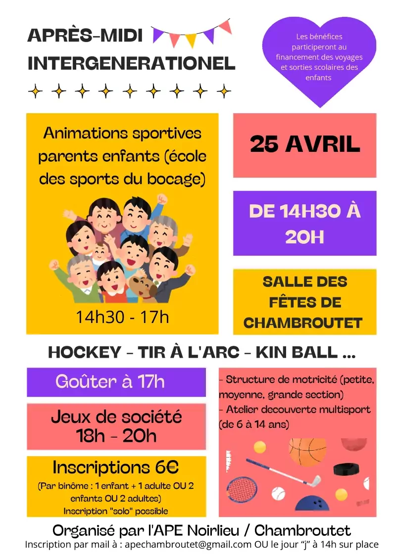 Affiche après-midi intergénérationnel