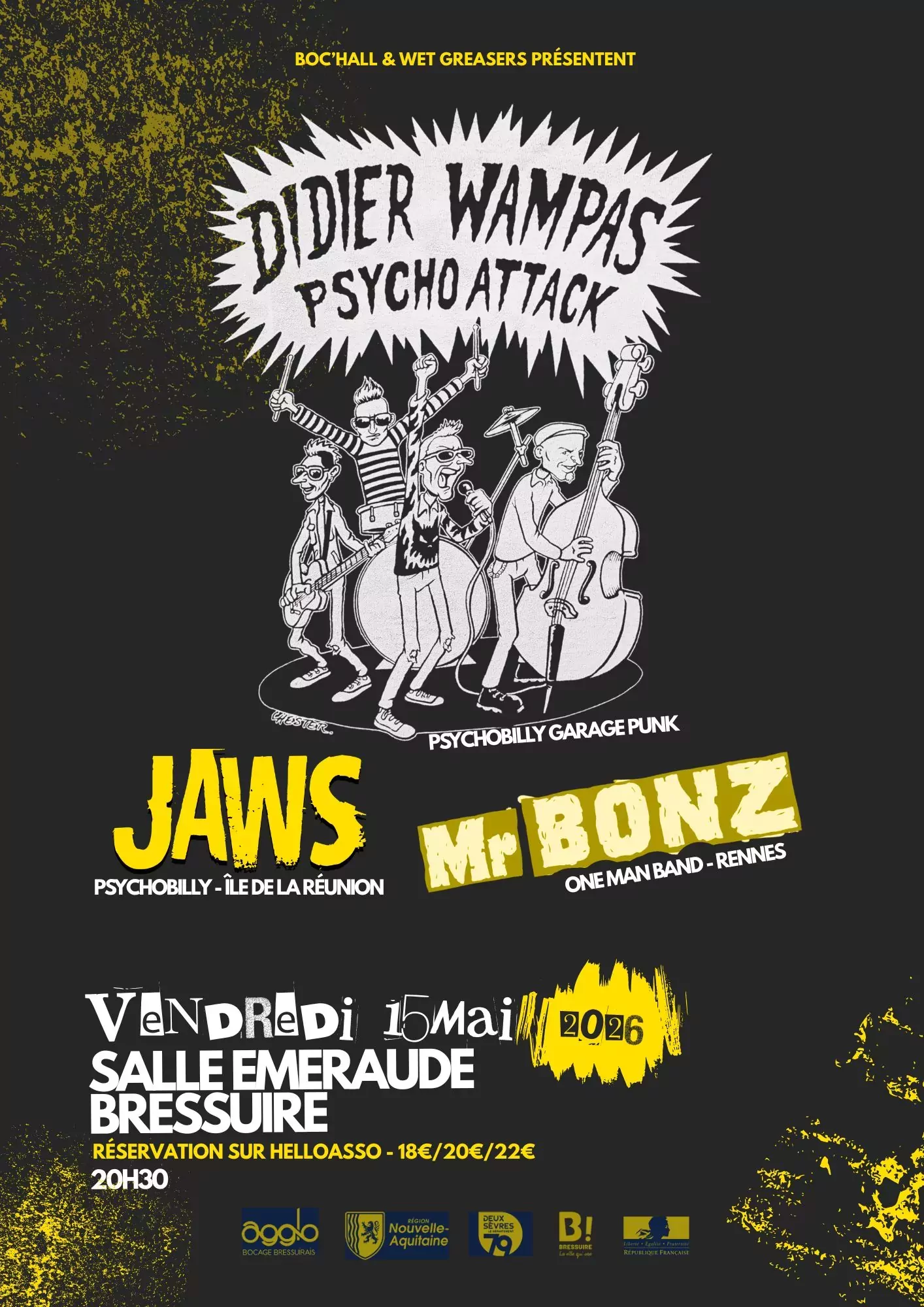 Affiche Concert Didier Wampas BocHall