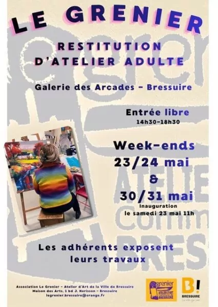 Affiche Expo Galerie Restitution
