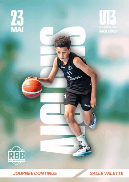 Affiche tournoi de basket