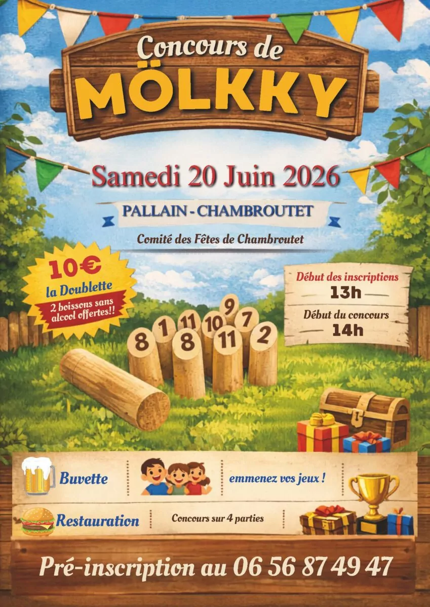 Affiche concours Molkky