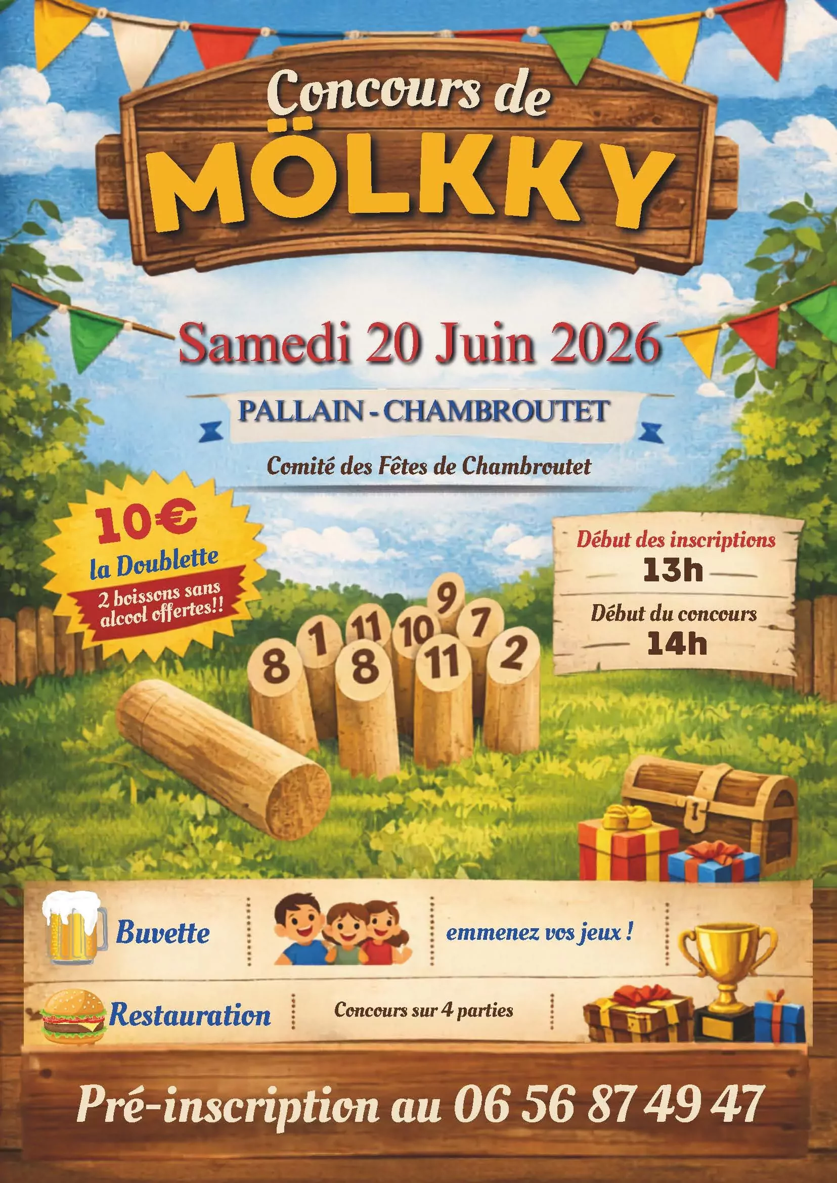 Affiche concours Molkky