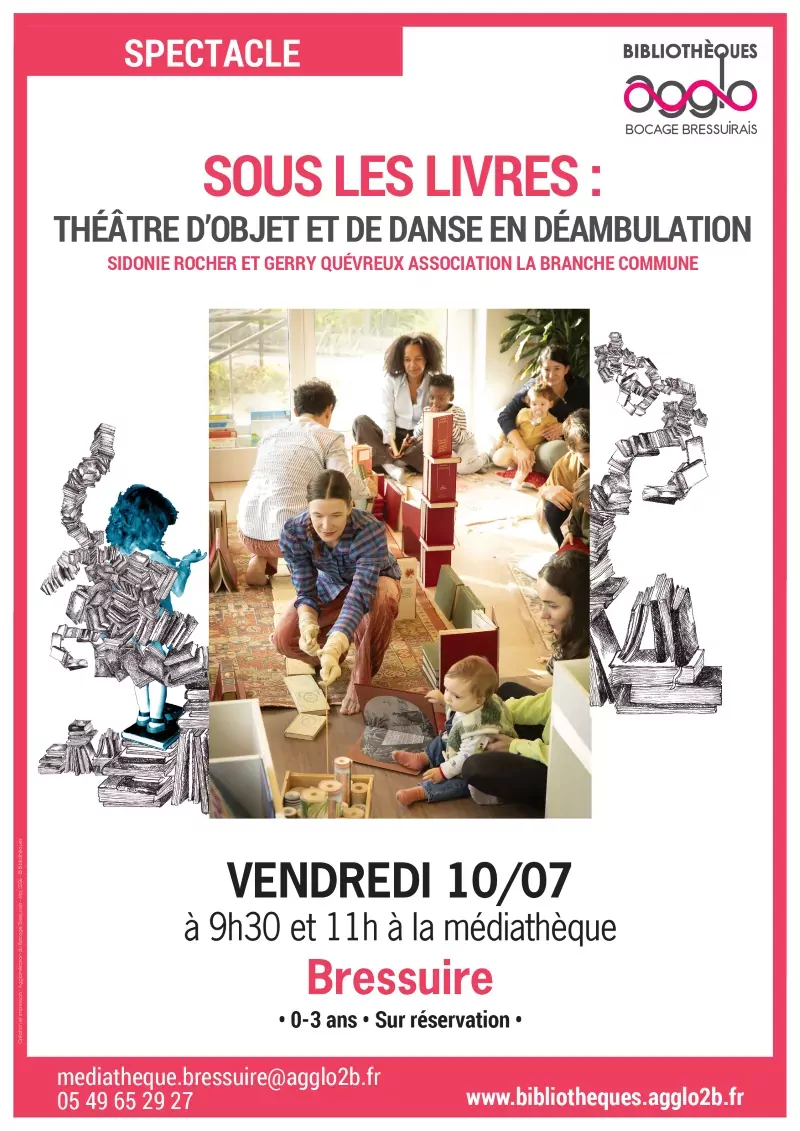 Affiche sous les livres